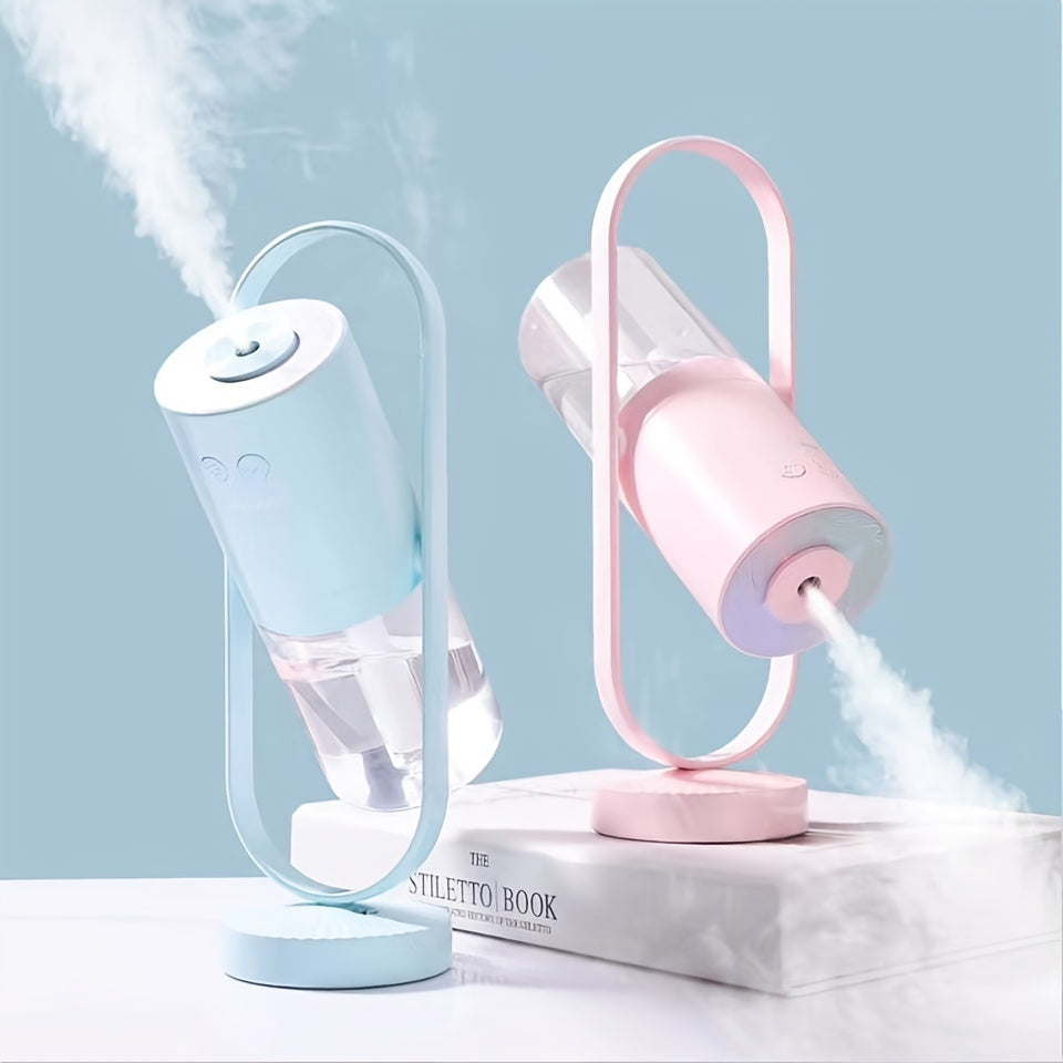 1pc 6.76oz Colorful LED Ultrasonic Humidifier Air Mist Humidifier With 7 Colors Mini Cool Mist Air Humidifier For Room Office