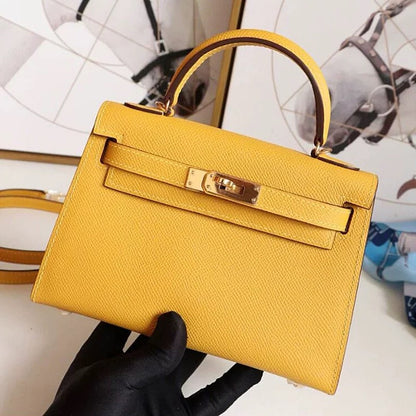 SEALBEER 2025 new second-generation palm pattern Kelly bag fashionable single shoulder diagonal span portable leather small square bag factory direct sales