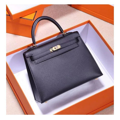 SEALBEER 2025 new second-generation palm pattern Kelly bag fashionable single shoulder diagonal span portable leather small square bag factory direct sales