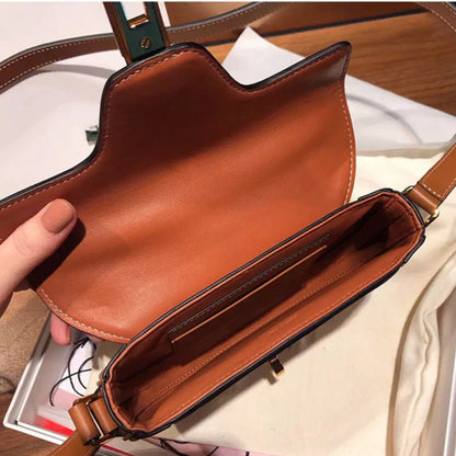 SEALBEER 2025 summer new semi-round saddle bag leather women's bag factory direct sales one hair single shoulder oblique span handbag