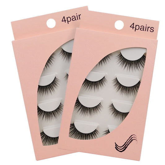 SEALBEER New Natural Slim 4 Piece G104 Mink Hair Eyelashes