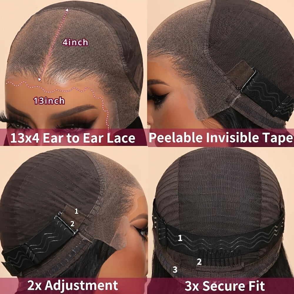 UNICE Pre Everything Glueless Frontal Wig With Baby Hair 3D Body Wave 13X4 HD Pre Cut Lace Front Wigs Human Hair Pre Bleached Invisible Bye Bye Knots Wig Pre Plucked