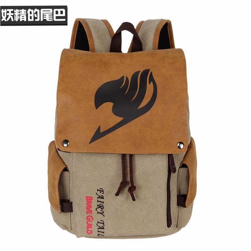 Anime Backpack School Bag BackPack Attack on Titan Tokyo Avengers One Piece Green Valley Canvas School Bag