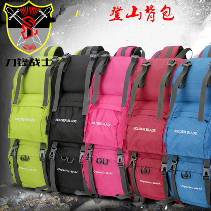 Outdoor Leisure Sport Climbing Backpack Waterproof and Hard-Wearing Convenient Travel Bag Sports Backpack Logo Change