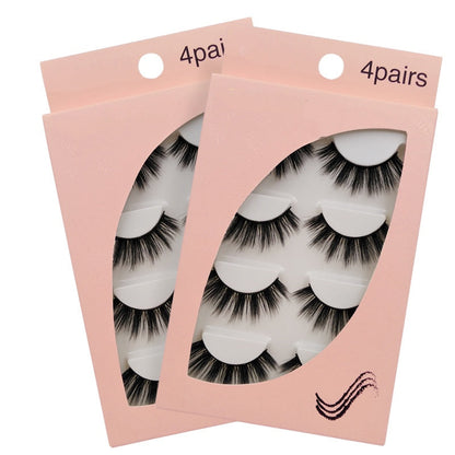 SEALBEER New Natural Slim 4 Piece G107 Mink Hair Eyelashes