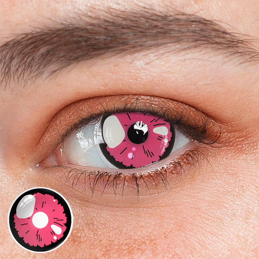 SEALBEER Cosplay Lobelia Kitagawa Pink Colored Contact Lenses