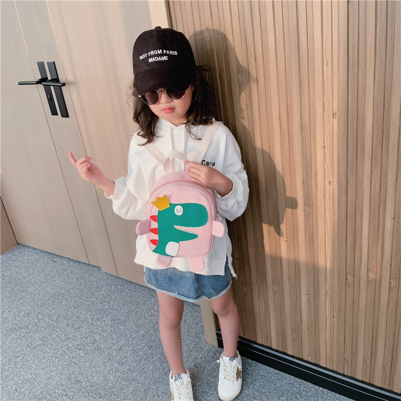 Children's Baby New Dinosaur Boys' Backpack Cartoon Cute Girl Backpack 1-3 Years Old Small Bookbag Fashion