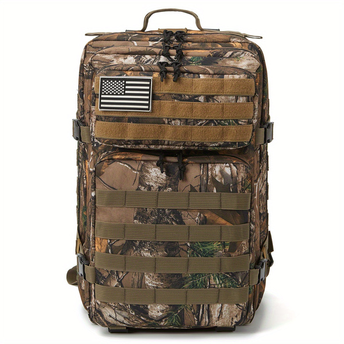 Tactical 45L Backpack for Men - Durable Military-Grade, Camo MOLLE Assault Pack for Hiking, Trekking, Hunting & 3-Day Expeditions