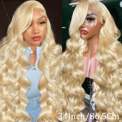 250 Desnity 613 Body Wave Lace Front Wig Human Hair 613 Lace Front Wig Human Hair 13x4 Transparent Lace 613 HD Lace Frontal Wig Invisible HD Transparent 613 Blonde Lace Front Colored Wigs Human Hair