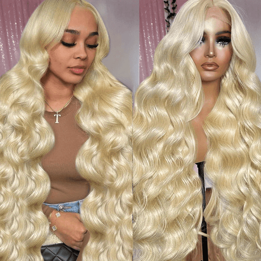 250 Desnity 613 Body Wave Lace Front Wig Human Hair 613 Lace Front Wig Human Hair 13x4 Transparent Lace 613 HD Lace Frontal Wig Invisible HD Transparent 613 Blonde Lace Front Colored Wigs Human Hair