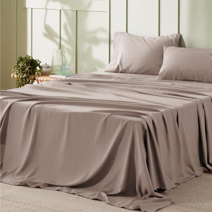 4pcs Luxury Bed Sheet, Microfiber Sheet Set - 14" Deep Pocket, Exquisite Pinch Pleat, Double-Brushed, Shrink-Resistant, Fade-Resistant, Skin-Friendly Bedding Set With Pillowcase, Flat Sheet, And Fitted Sheet, Dorm Bedding For College