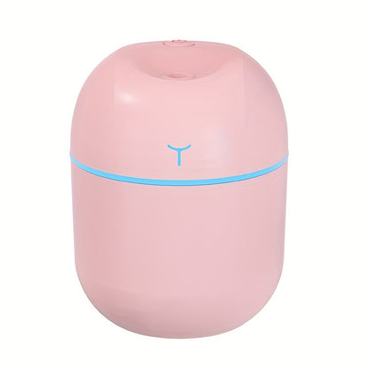 1pc USB Portable Mini Air Humidifier Colorful Humidifier Room Office Desktop Home Car Humidifier, Spray Mute Ultrasonic Scented Diffuser For Skin Moisturizing Hydrating, Car Bedroom Room Office Travel Home Use, Auto Shut Off 2 Spray Modes