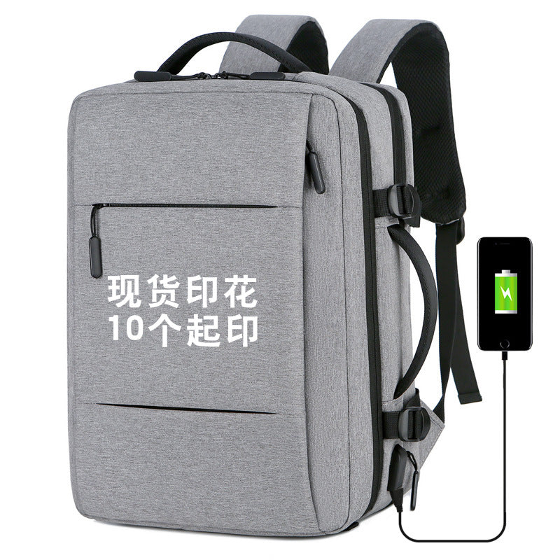 Factory Direct Sales Multifunctional Computer Bag Waterproof Large Capacity Student Schoolbag Printable Logo Backpack