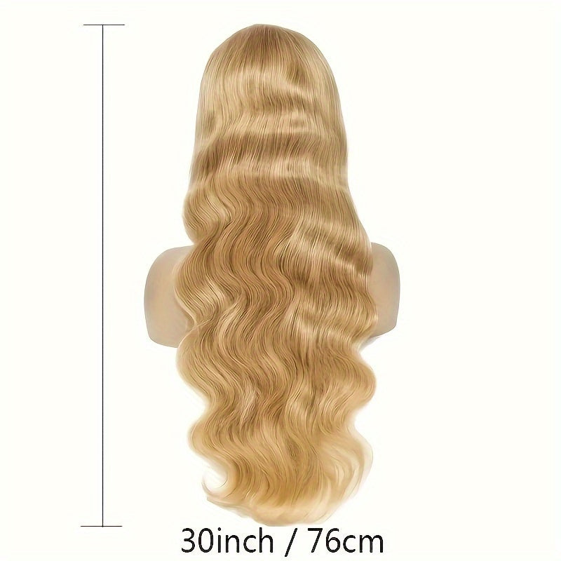 27# Honey Blonde Wig Highlight Ombre Blonde 13x6 HD Lace Front Wigs Human Hair Honey Blonde Lace Front Wig Colored Body Wave Pre Plucked Baby Hair Glueless For Women