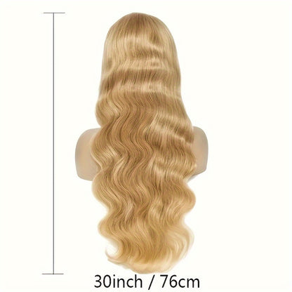 27# Honey Blonde Wig Highlight Ombre Blonde 13x6 HD Lace Front Wigs Human Hair Honey Blonde Lace Front Wig Colored Body Wave Pre Plucked Baby Hair Glueless For Women