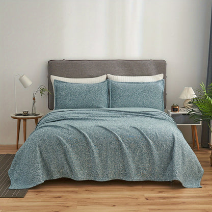 2/3pcs Soft and Breathable Knit Blanket Set for Bedroom and Living Room - Includes 1 Blanket and 1/2 Pillowcase