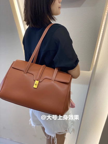 SEALBEER 2025 new large-capacity togo bag first layer togo cowhide shoulder portable fashion leather women's bag factory direct sales