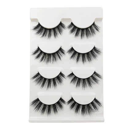 SEALBEER New Natural Slim 4 Piece G107 Mink Hair Eyelashes