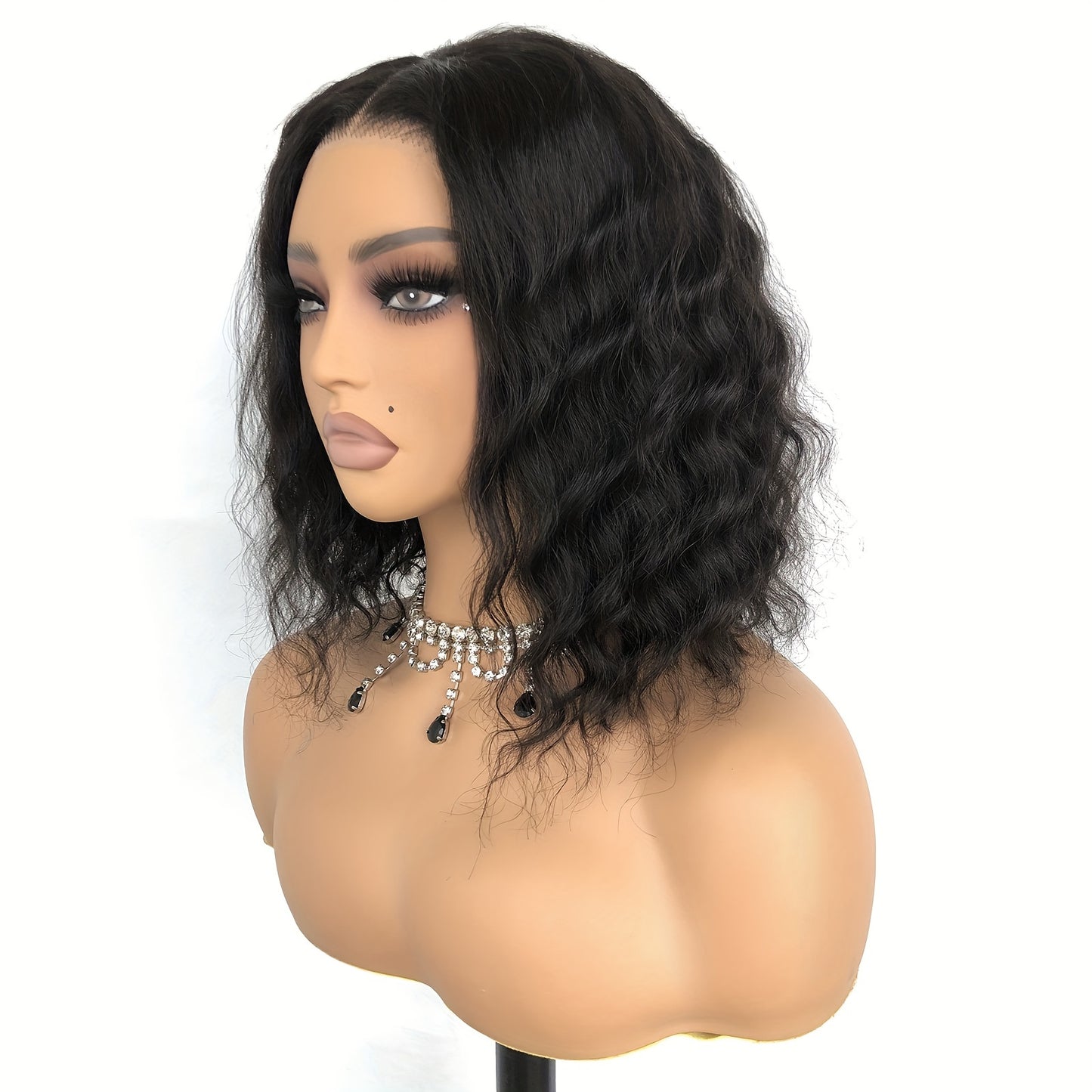 Body Wave 4x4 HD Glueless Front 100% Human Hair 12 Inch Wig Brazilian Body Wavy Transparent Lace Frontal Wigs Pre Plucked Hair Wig For Women