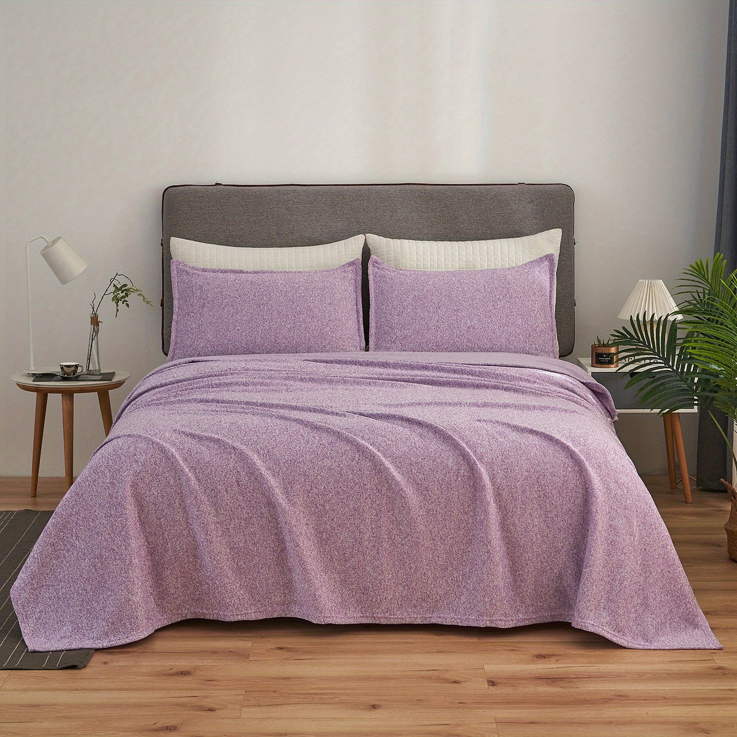 2/3pcs Soft and Breathable Knit Blanket Set for Bedroom and Living Room - Includes 1 Blanket and 1/2 Pillowcase