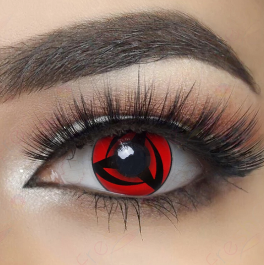 SEALBEER Cosplay Naruto Mangekyo Colored Contact Lenses