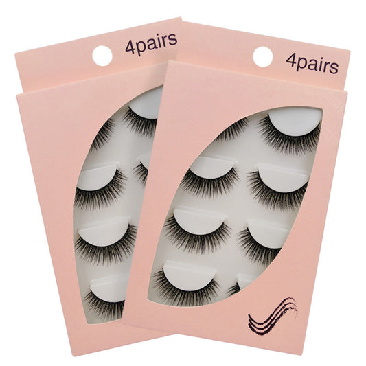 SEALBEER New Natural Slim 4 Piece G100 Mink Hair Eyelashes