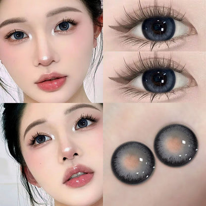 SEALBEER Buy 1 pair and get 1 pair of contact lenses free. The explosion will throw 14.2mm sandwich craft contact lenses for half a year. Versatile and genuine Ai Jing