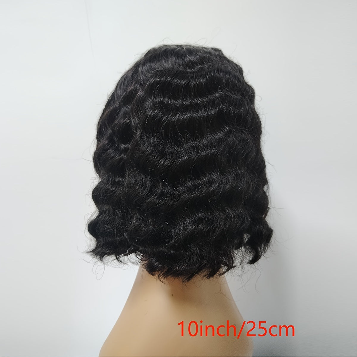 Side Part Human Hair Bob Wig Natural Color Deep Wave Wigs For Women 180% 13*5*1