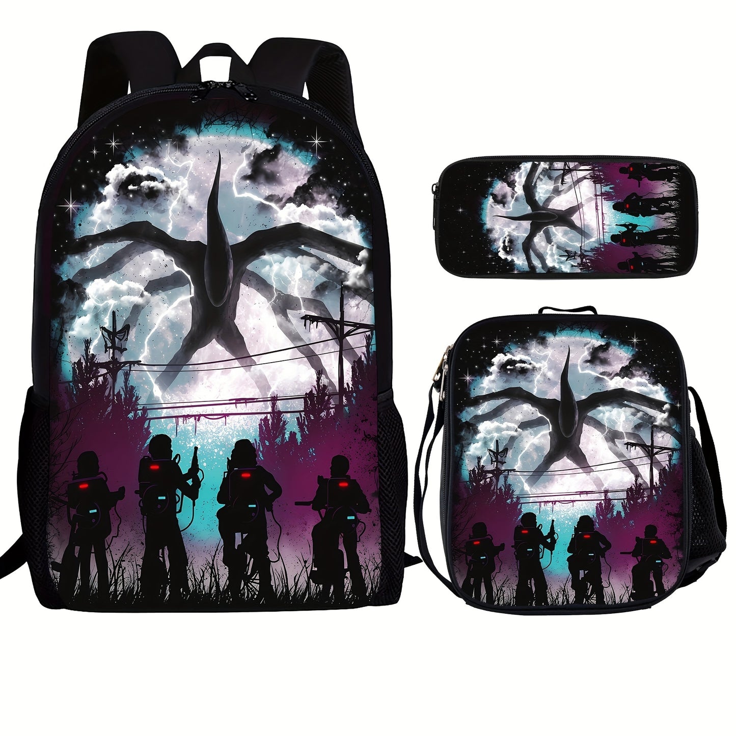 Fashion Strange Cartoon Backpack 16IN Multi-Style Monster Casual Daypack