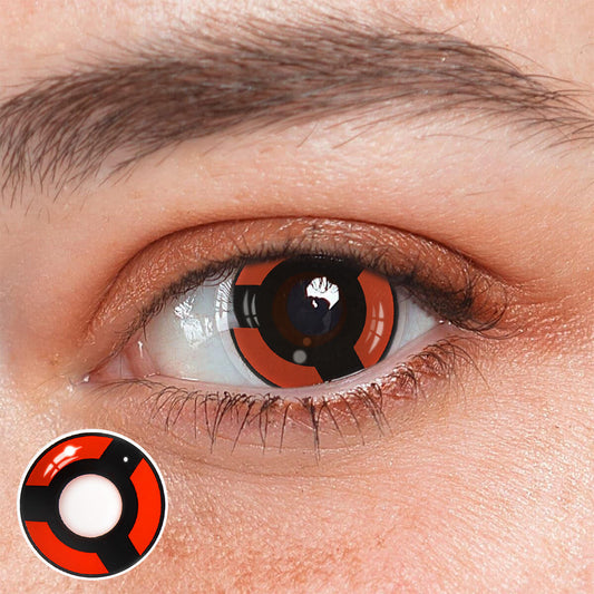 SEALBEER Cosplay NARUTO Uchiha Izuna Shalingan Red Prescription Colored Contact Lenses