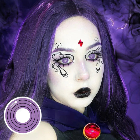 SEALBEER Cosplay NARUTO Rinnegan Purple Colored Contact Lenses