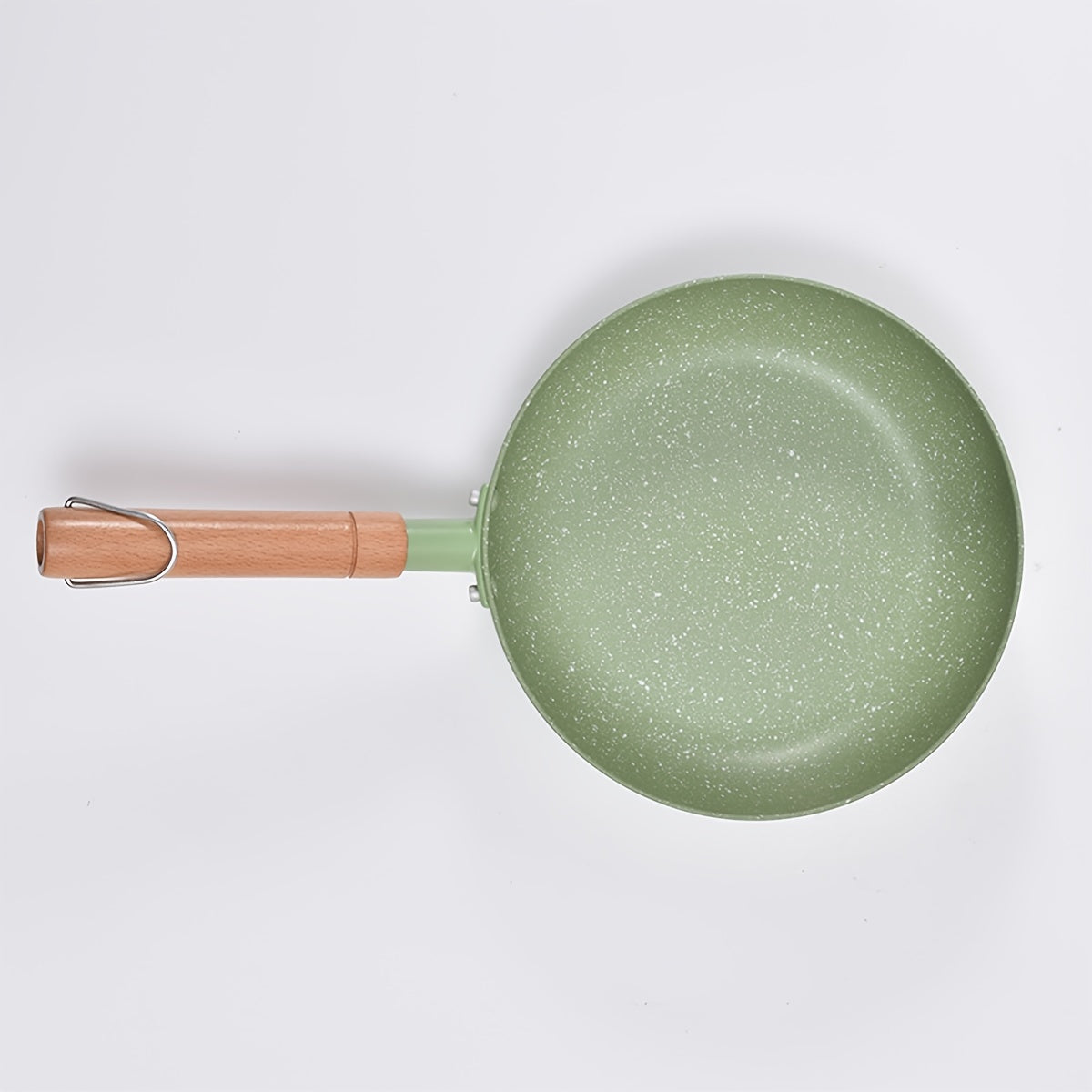 1pc Premium Matcha Green Maifan Stone Non-Stick Soup Pot - 24cm/9.45inch Cooking Pot for Noodles, Hot Milk, and Soup - Durable, Heat-Resistant, Easy-to-Clean Kitchenware for Home Cooking