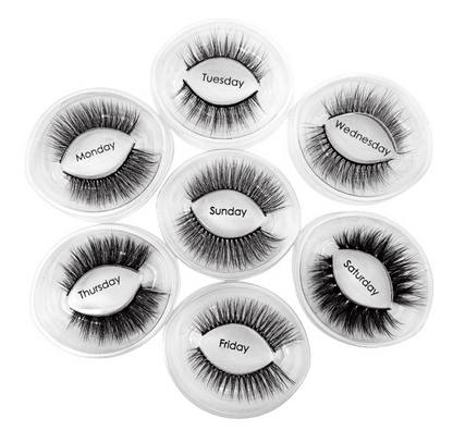 SEALBEER One Week Mixed 7 Piece Mink Hair Eyelashes