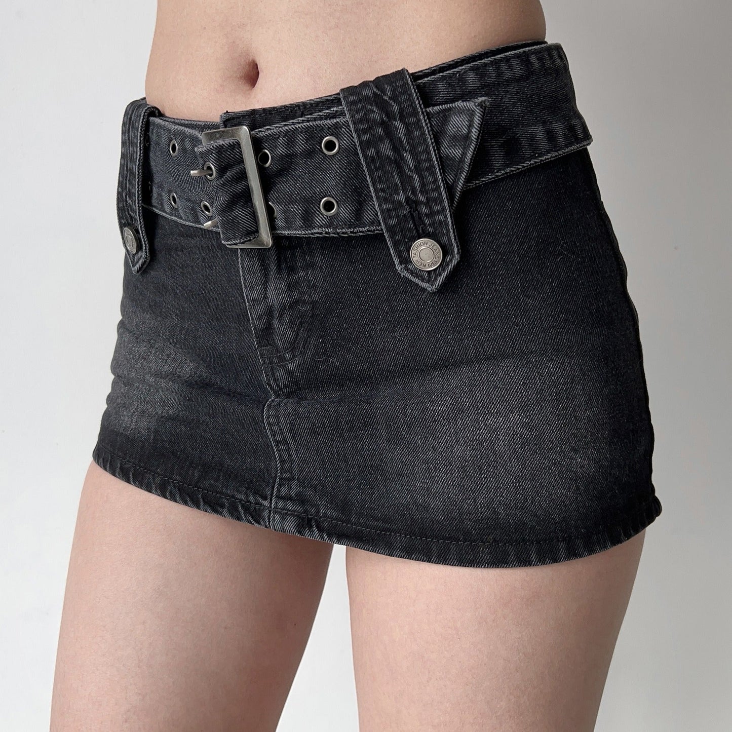 sealbeer - Hot Girl Denim Mini Skirt