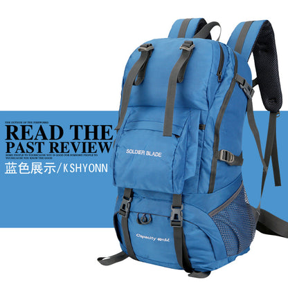 Outdoor Leisure Sport Climbing Backpack Waterproof and Hard-Wearing Convenient Travel Bag Sports Backpack Logo Change