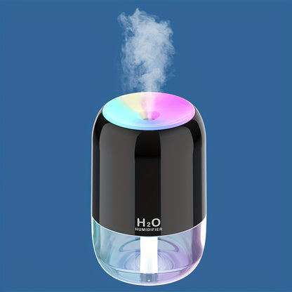 1pc USB Portable Mini Air Humidifier Colorful Humidifier Room Office Desktop Home Car Humidifier, Spray Mute Ultrasonic Scented Diffuser For Skin Moisturizing Hydrating, Car Bedroom Room Office Travel Home Use, Auto Shut Off 2 Spray Modes