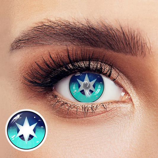 SEALBEER Cosplay Oshi No Ko Hoshino Akuamarin Blue Colored Contact Lenses