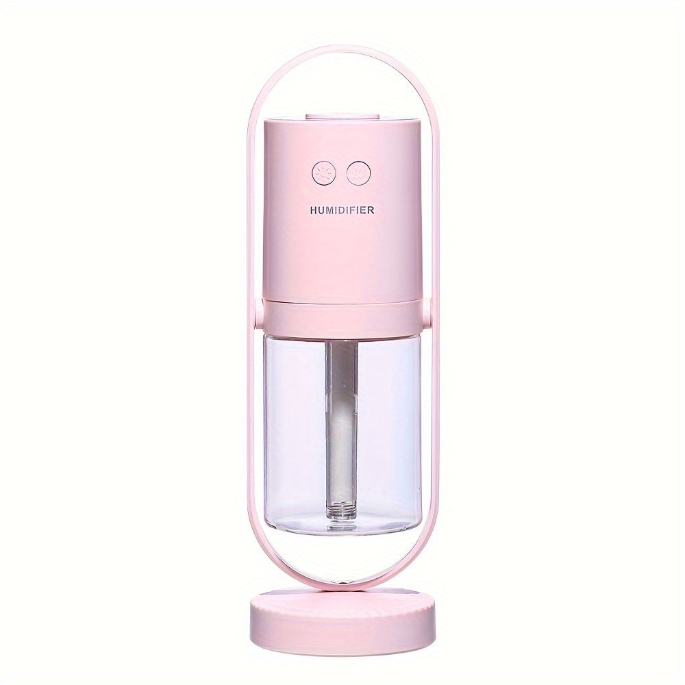 1pc 6.76oz Colorful LED Ultrasonic Humidifier Air Mist Humidifier With 7 Colors Mini Cool Mist Air Humidifier For Room Office