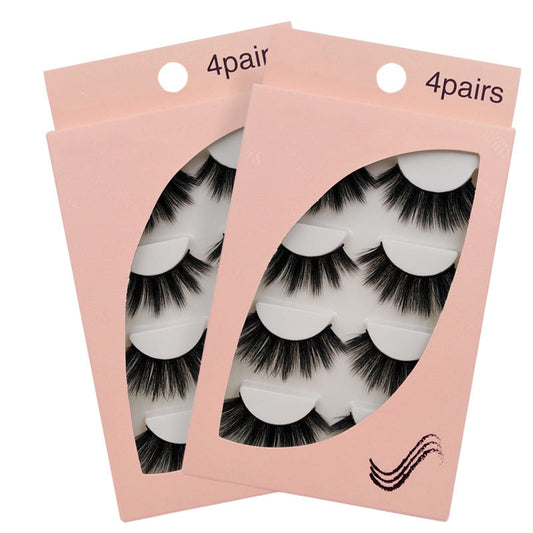 SEALBEER New Natural Slim 4 Piece G106 Mink Hair Eyelashes