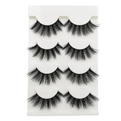 SEALBEER New Natural Slim 4 Piece G106 Mink Hair Eyelashes