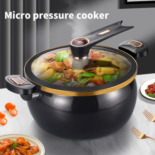 2.11gal Large Capacity Non-Stick Cast Iron Pot - Versatile for Stew, Soup & More - Compatible with Induction & Gas Stoves