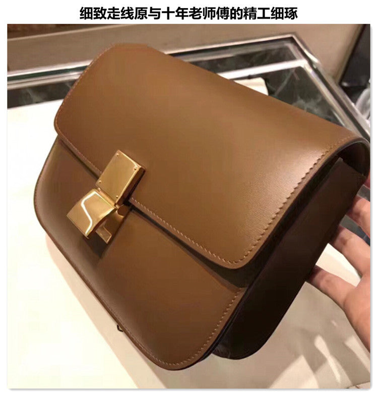 SEALBEER 2025 new hand-rubbed tofu bag box-small square bag, leather bag, one shoulder oblique span, portable fashion trend women's bag