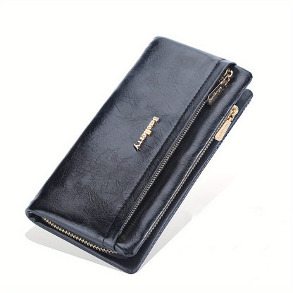 Lightweight Women's Minimalist Wallet - Perfect For Coins, Cell Phone, Credit Cards, And Keys