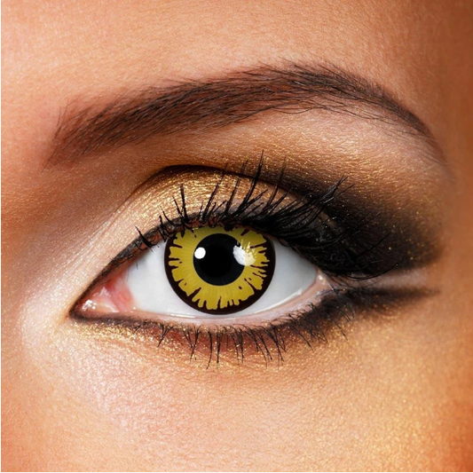 SEALBEER Cosplay NEW MOON Yellow Colored Contact Lenses