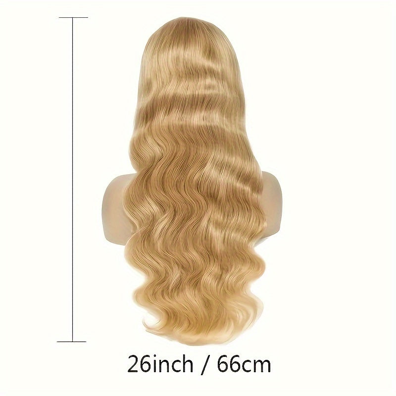 27# Honey Blonde Wig Highlight Ombre Blonde 13x6 HD Lace Front Wigs Human Hair Honey Blonde Lace Front Wig Colored Body Wave Pre Plucked Baby Hair Glueless For Women