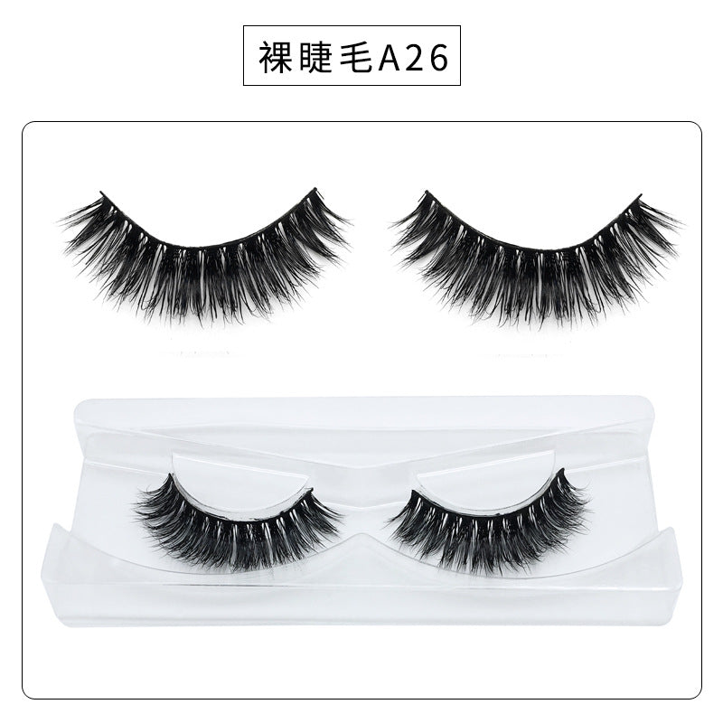 SEALBEER New One-Pair Package  Natural Long Piece Mink Hair Eyelashes