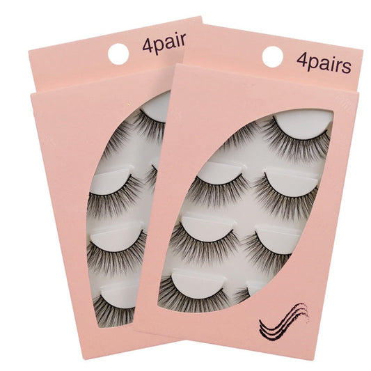 SEALBEER New Natural Slim 4 Piece G105 Mink Hair Eyelashes