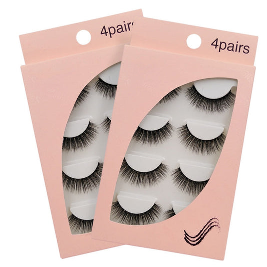 SEALBEER New Natural Slim 4 Piece G102 Mink Hair Eyelashes