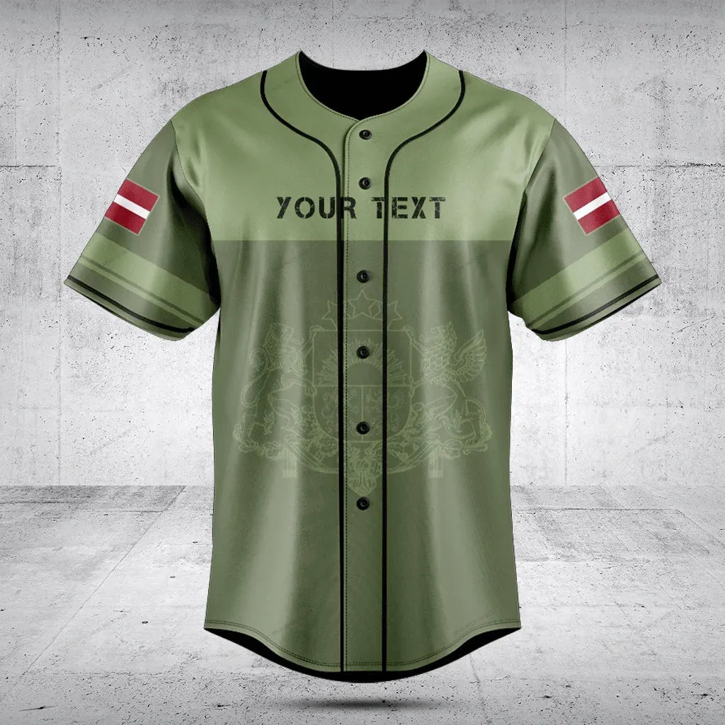 Customized Latvian Lightning Sports Baseball Jersey Shirt Unisex Short Baseball Jersey Men's Baseball Jersey New Style Launched