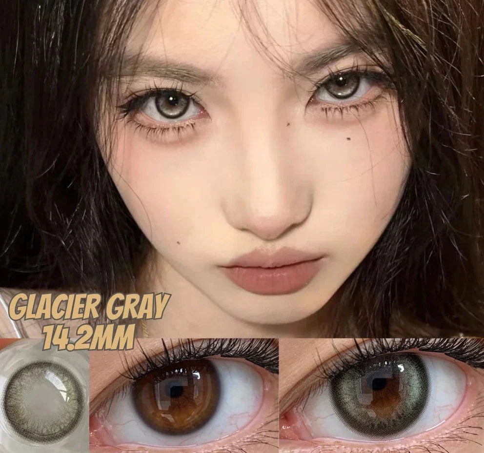 SEALBEER 1 Pair Korean Lenses Colored Contact Lenses with Degree Myopia Lenses Blue Eye Lens Graduated Contact Lenses